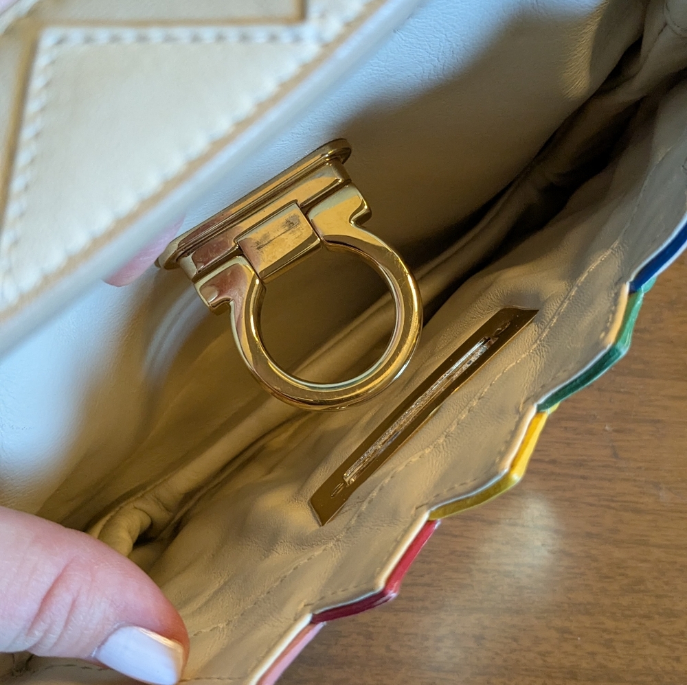 Salvatore Ferragamo Zigzag Top Handle Bag - Picture 8 of 16